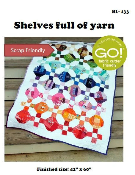 Shelves Full of Yarn Quilt Pattern by Beaquilter