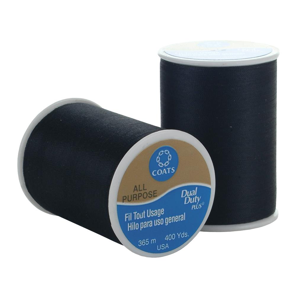 Black Coats Dual Duty All-Purpose Thread 400yd by Coats & Clark