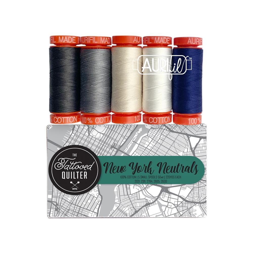 Aurifil Designer Thread Collection: Christopher Thompson New York Neutrals
