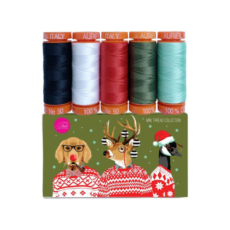 Aurifil Designer Thread Collection: Holiday Homies By Tula Pink