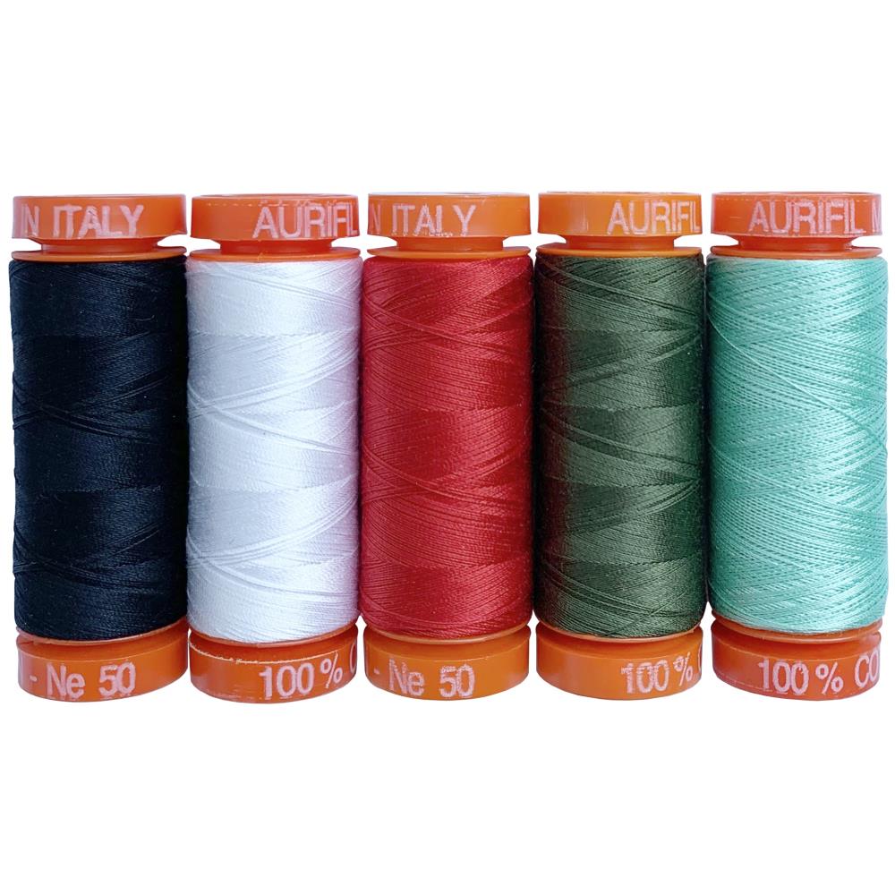 Aurifil Designer Thread Collection: Holiday Homies By Tula Pink