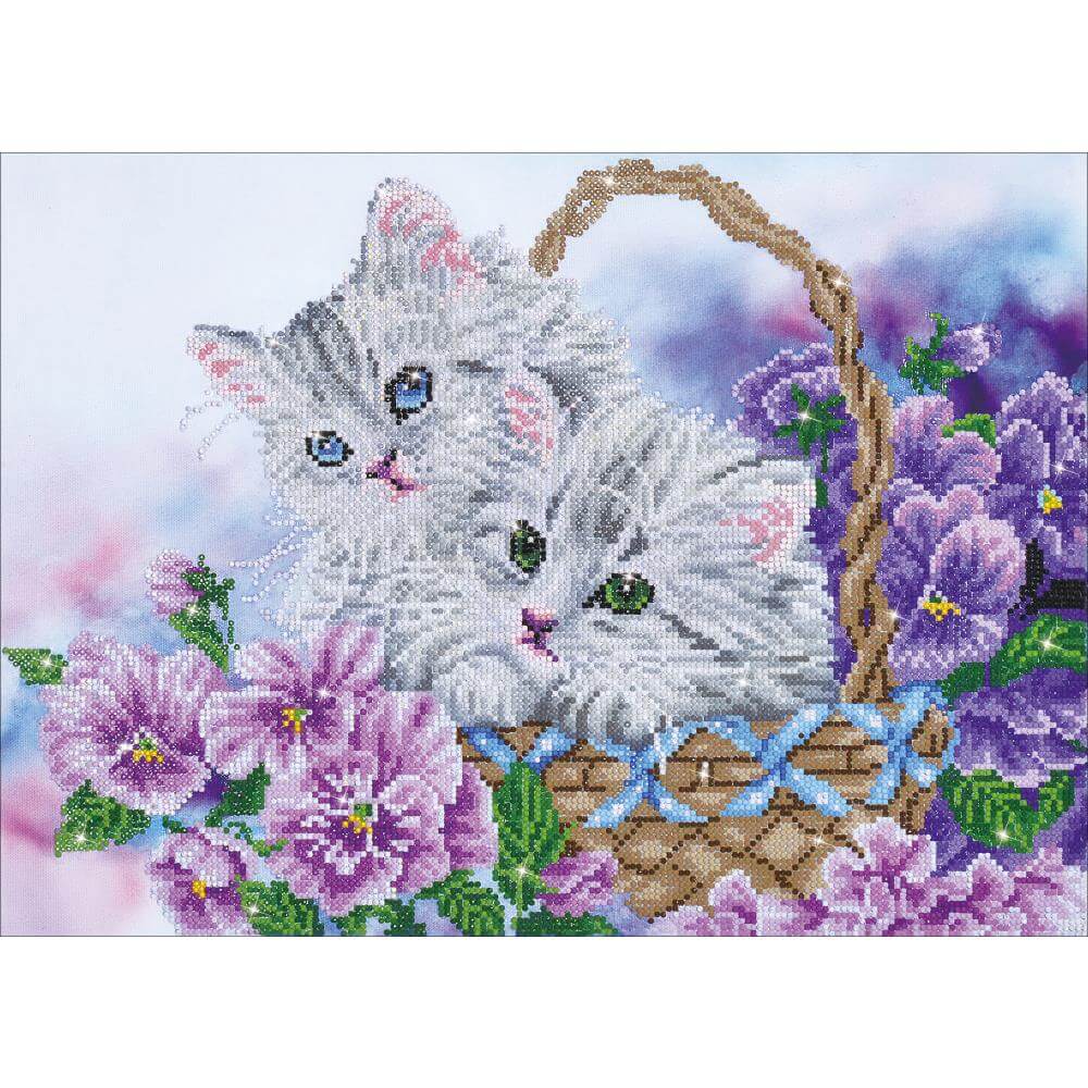 Kitty Basket Diamond Dotz Art Kit