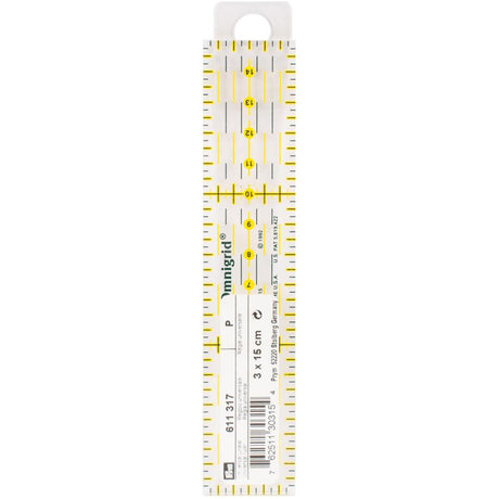 Omnigrid Metric Ruler 3cmX15cm