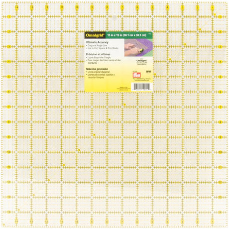 Omnigrid Ruler 15"X15"