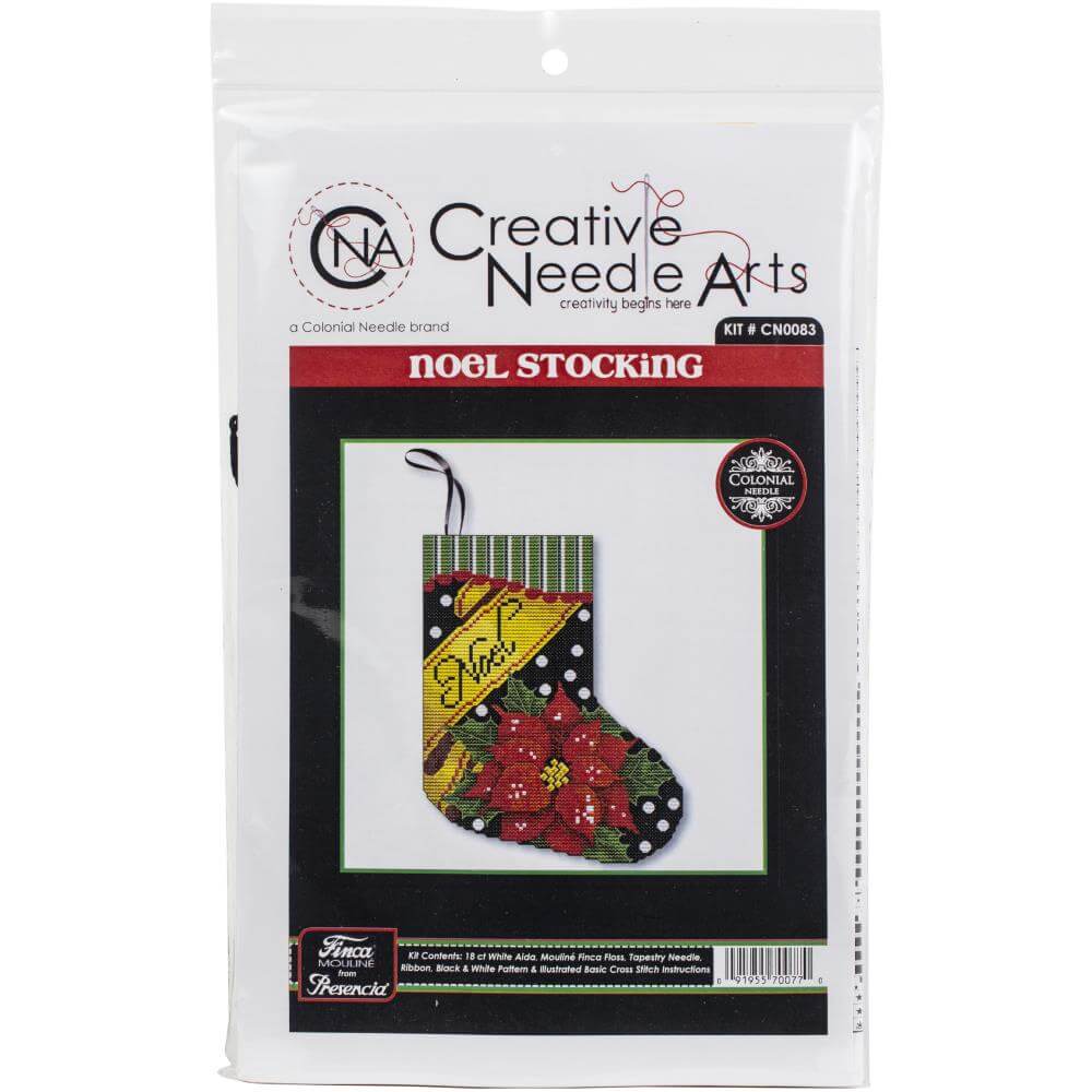Noel Stocking Christmas Stocking kit, front of packaging