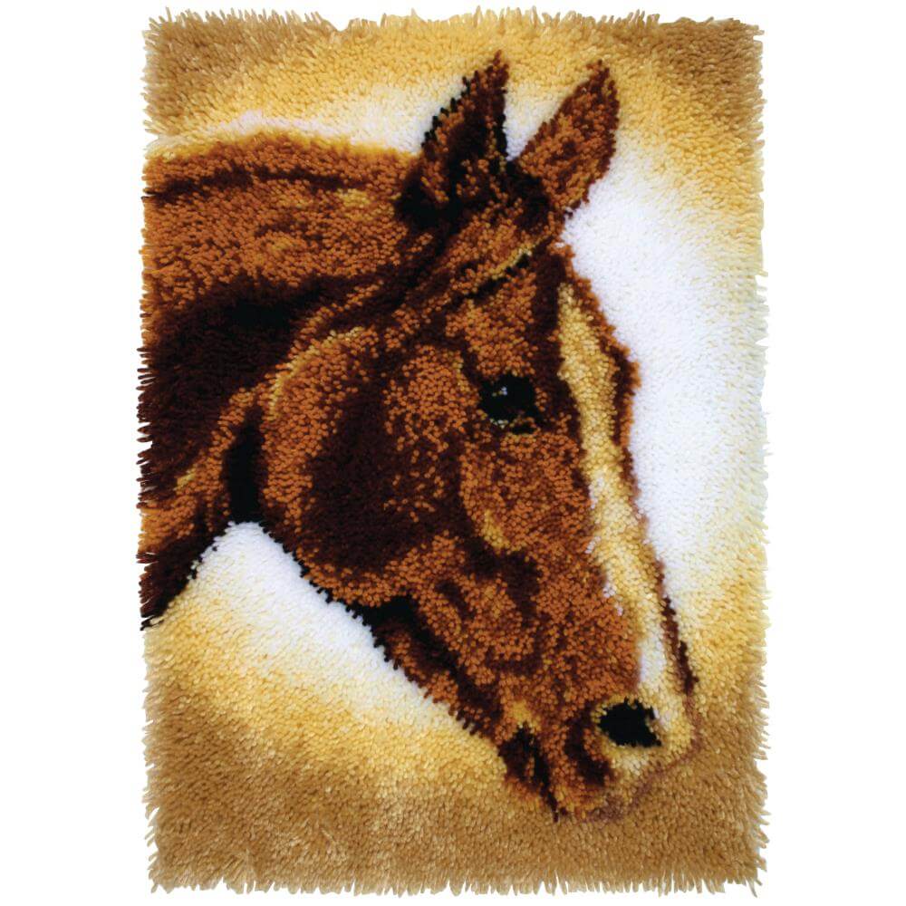 Horse Mother Love Latch Hook Rug Kits for Adults Blank Canvas -  Canada  in 2023