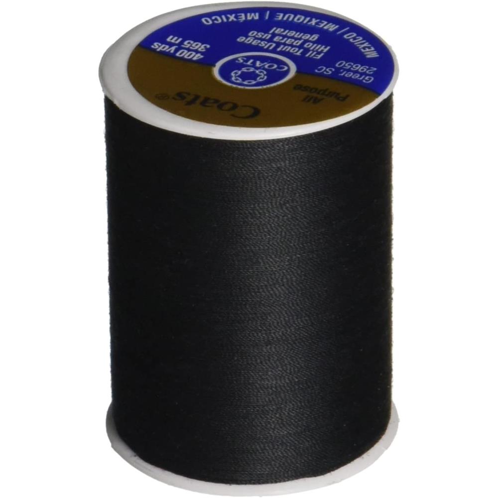 Black Coats Dual Duty All-Purpose Thread 400yd by Coats & Clark