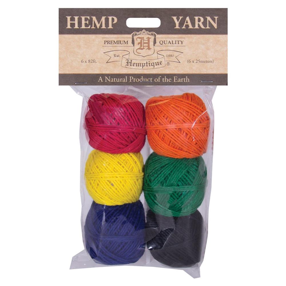 Hemptique Hemp Yarn Bon Bons 25m 6/Pkg - Crayn