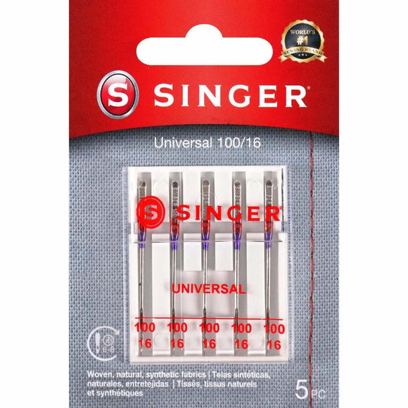 SINGER Universal Regular Point Machine Needles 5/Pkg