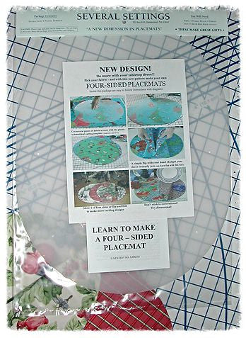 Several Settings 4-Sided Placemat Pattern & Template