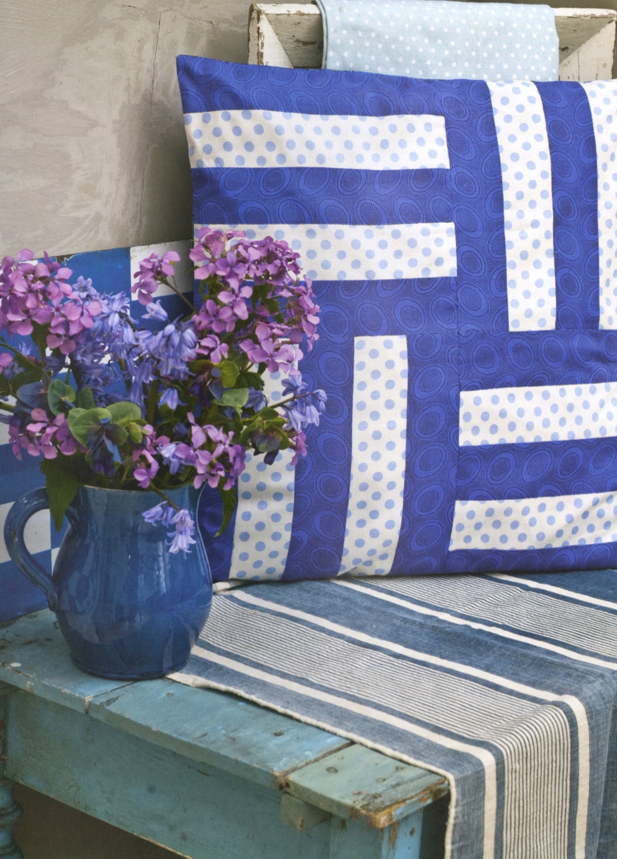 Kaffe Fassett's Brilliant Little Patchwork Cushions and Pillows