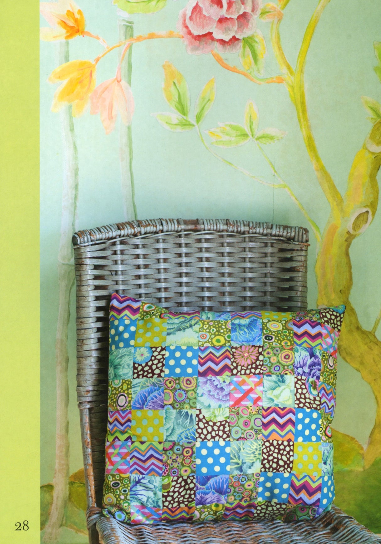 Kaffe Fassett's Brilliant Little Patchwork Cushions and Pillows