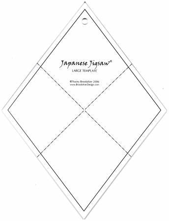 Japanese Jigsaw Acrylic Template - Fat Quarters