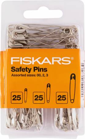 Assorted Safety Pins 75pc by Fiskars