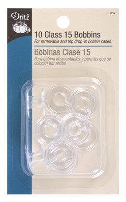 Bobbin Plastic Class 15 Bouns Pack 10ct