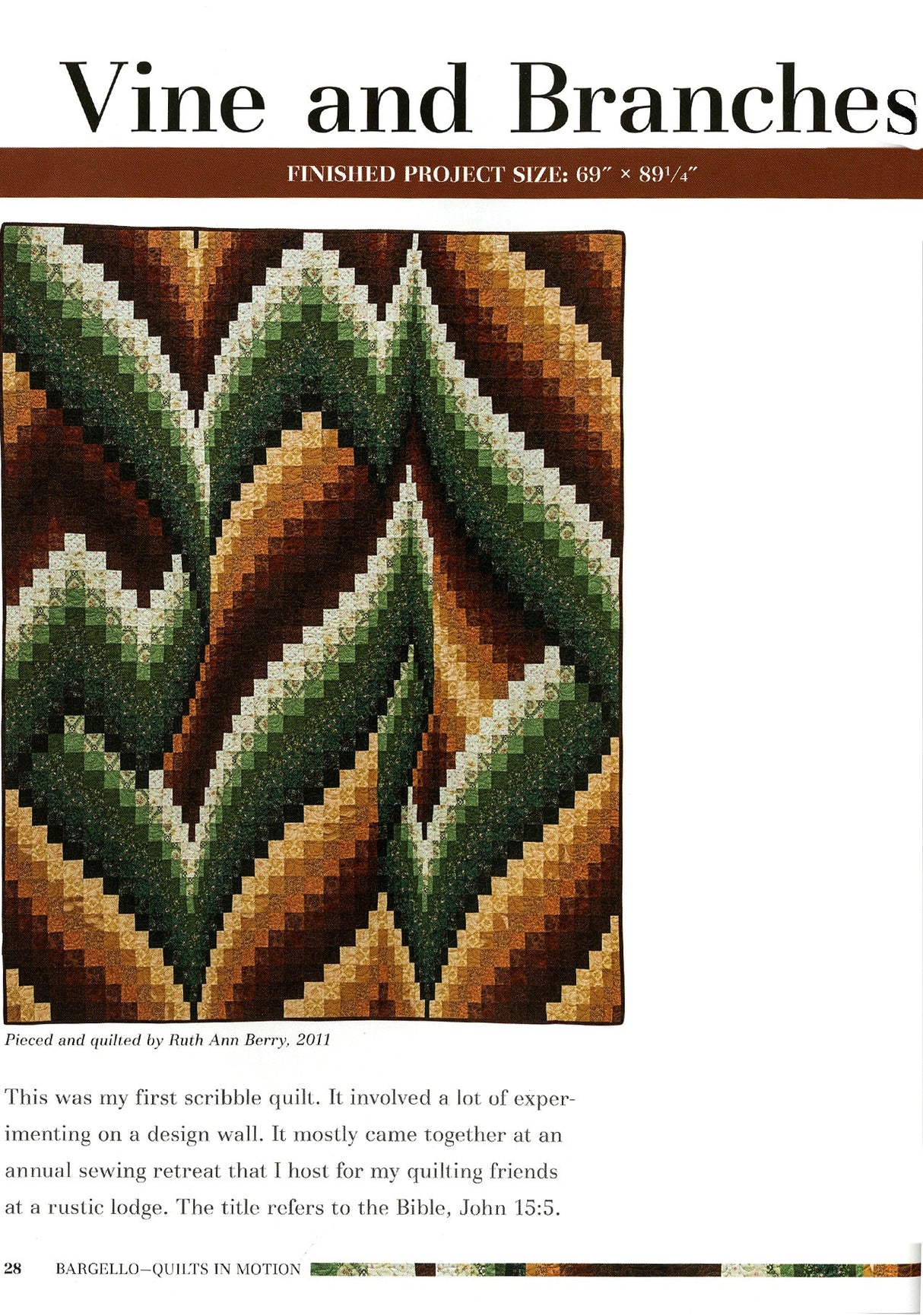 Bargello Quilts in Motion