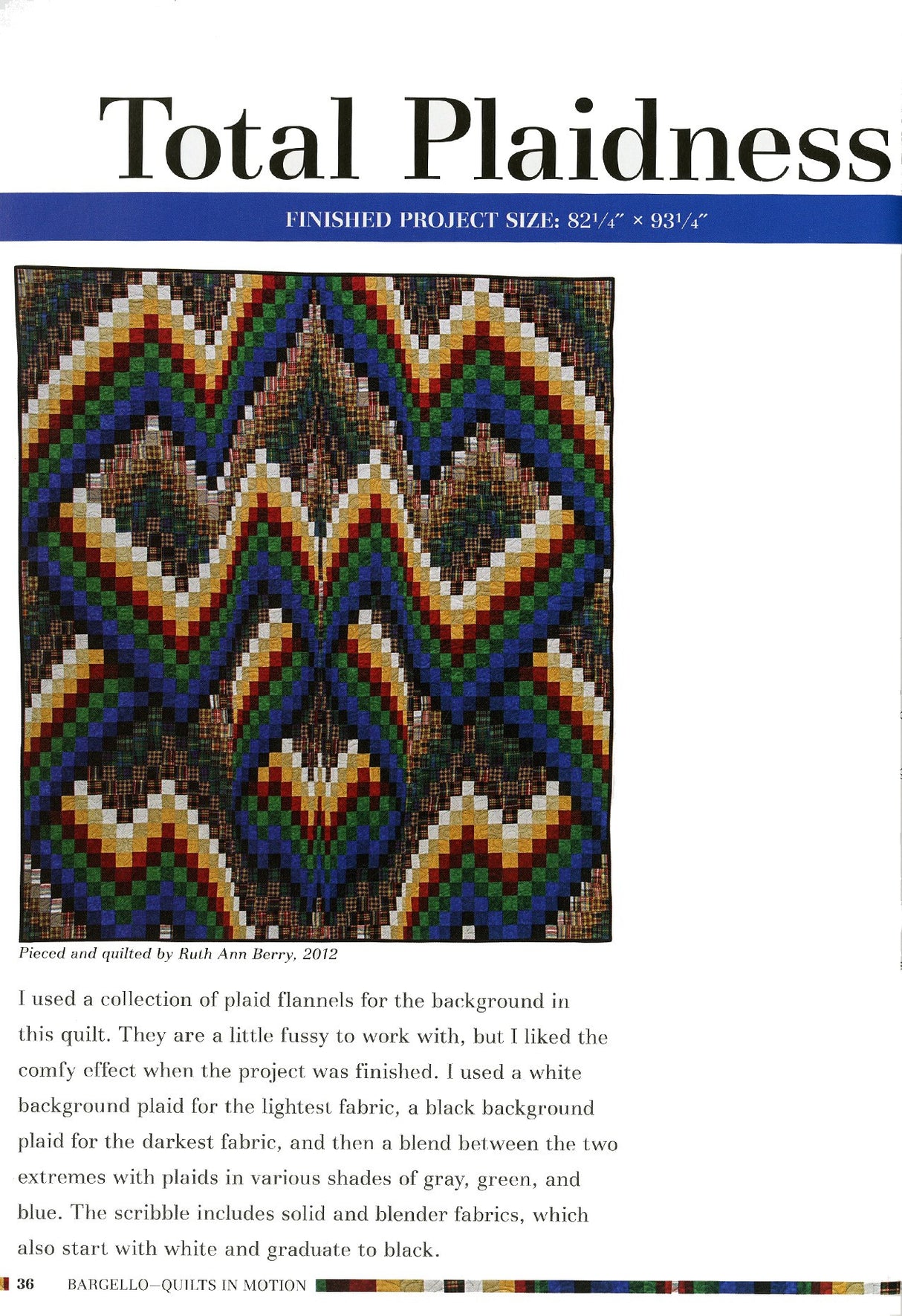 Bargello Quilts in Motion