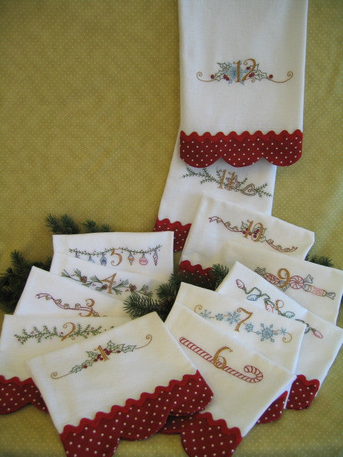 Twelve Days of Christmas Tea Towels