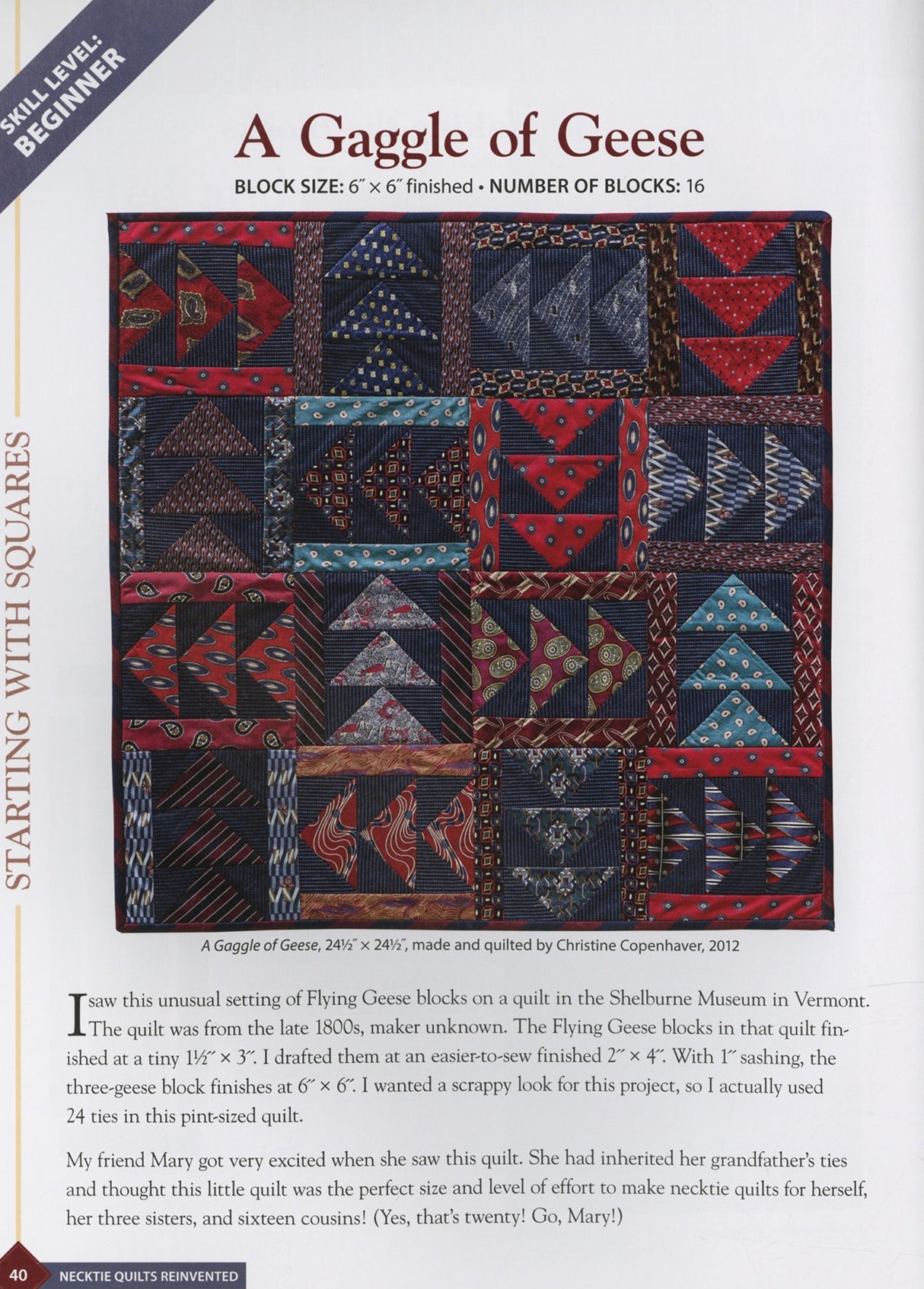 Necktie Quilts Reinvented