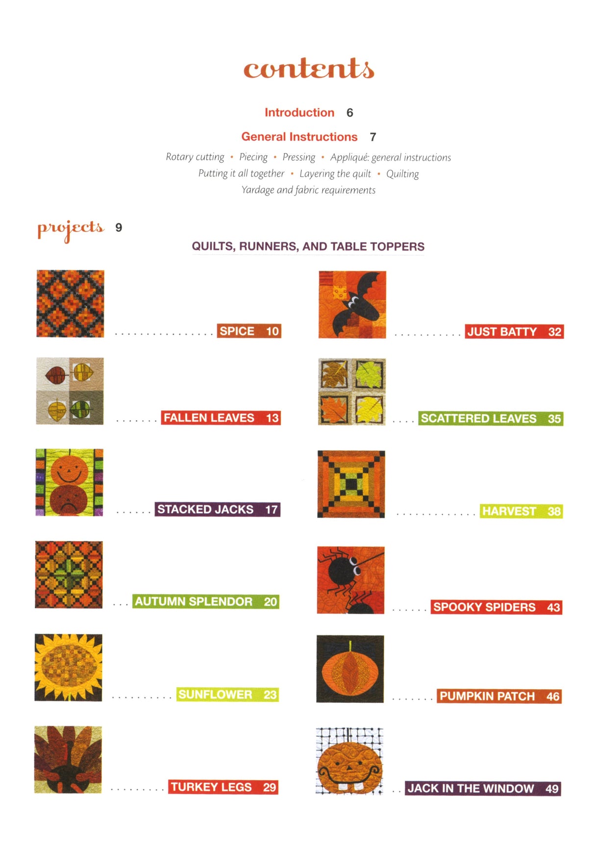 Festive Fall Quilts