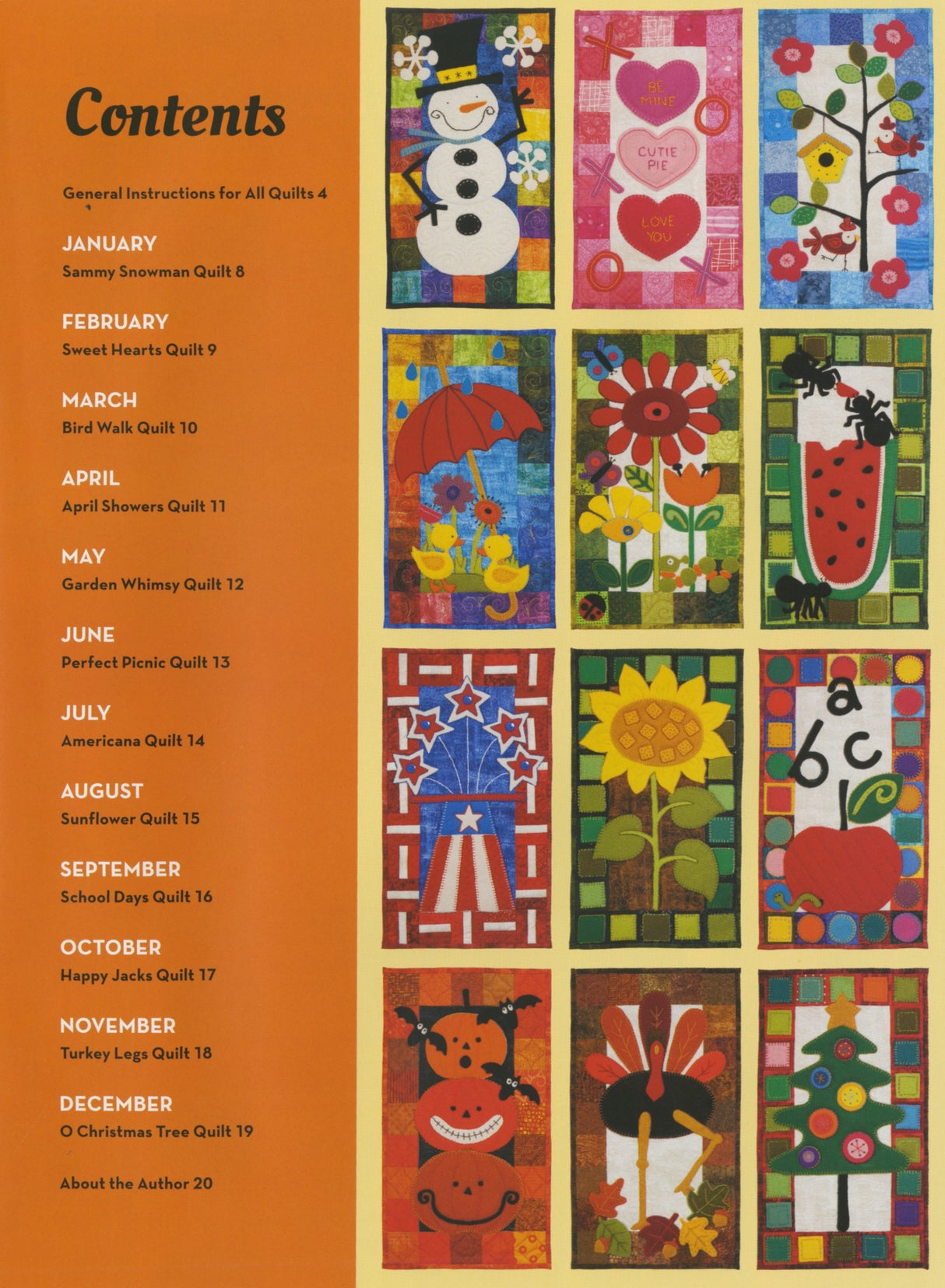 Kim Schaefer's Wool Applique Calendar