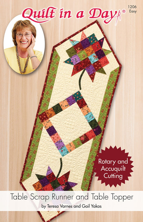 Table Scrap Runner and Table Topper for Rotary & Accuquilt