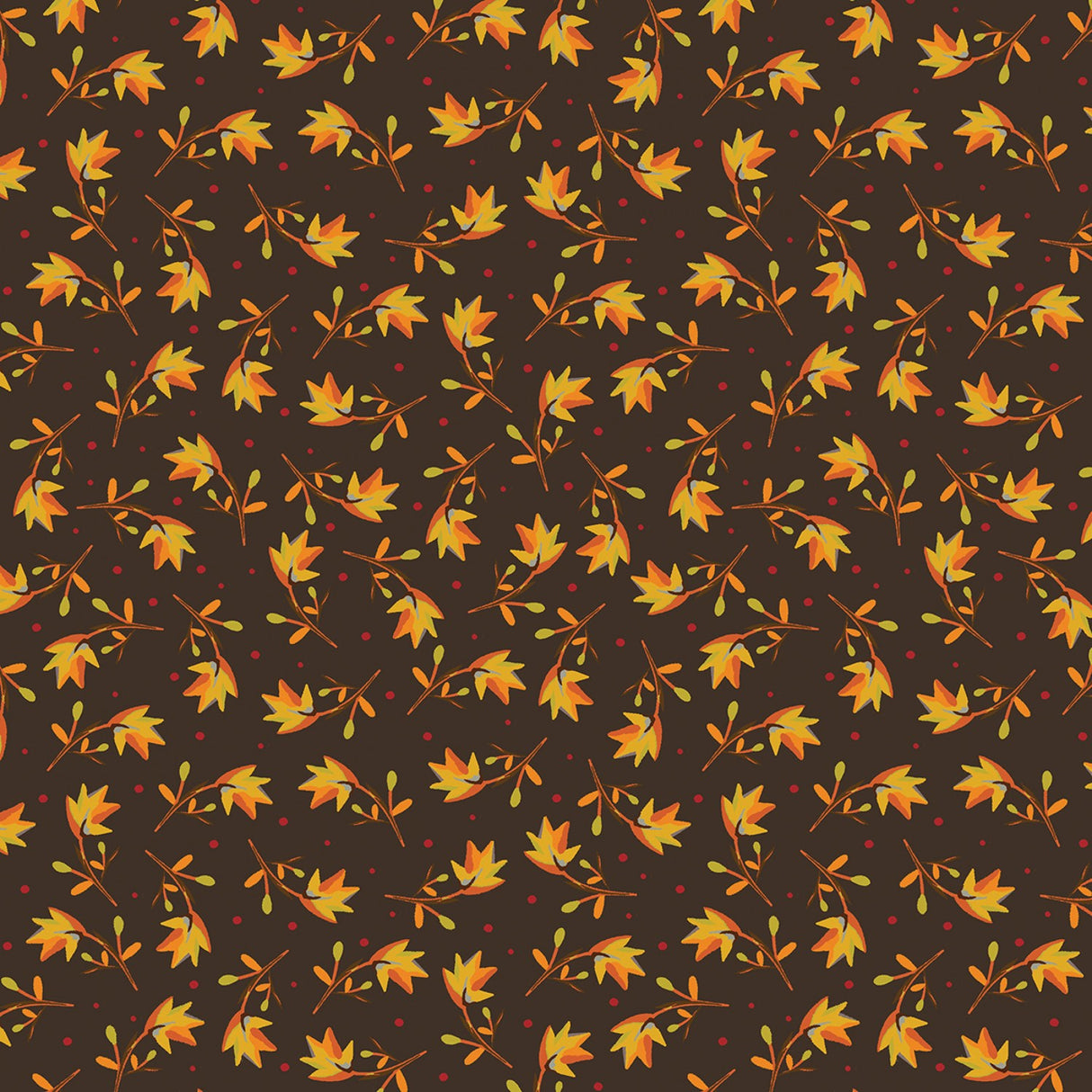 Cocoa Leaf Trail Fabric