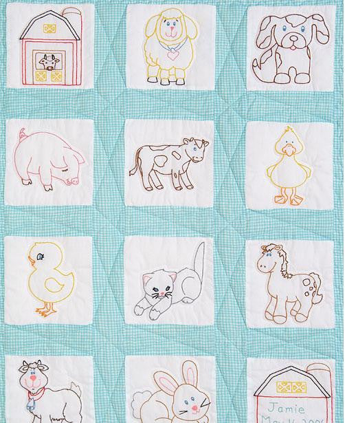 Quilt Block Set Farm Animals