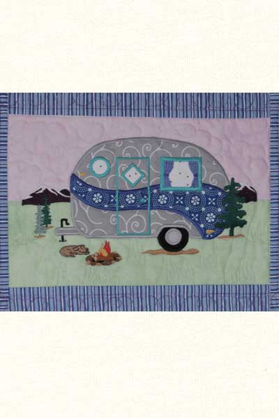 Retro Campers Applique Machine Embroidery