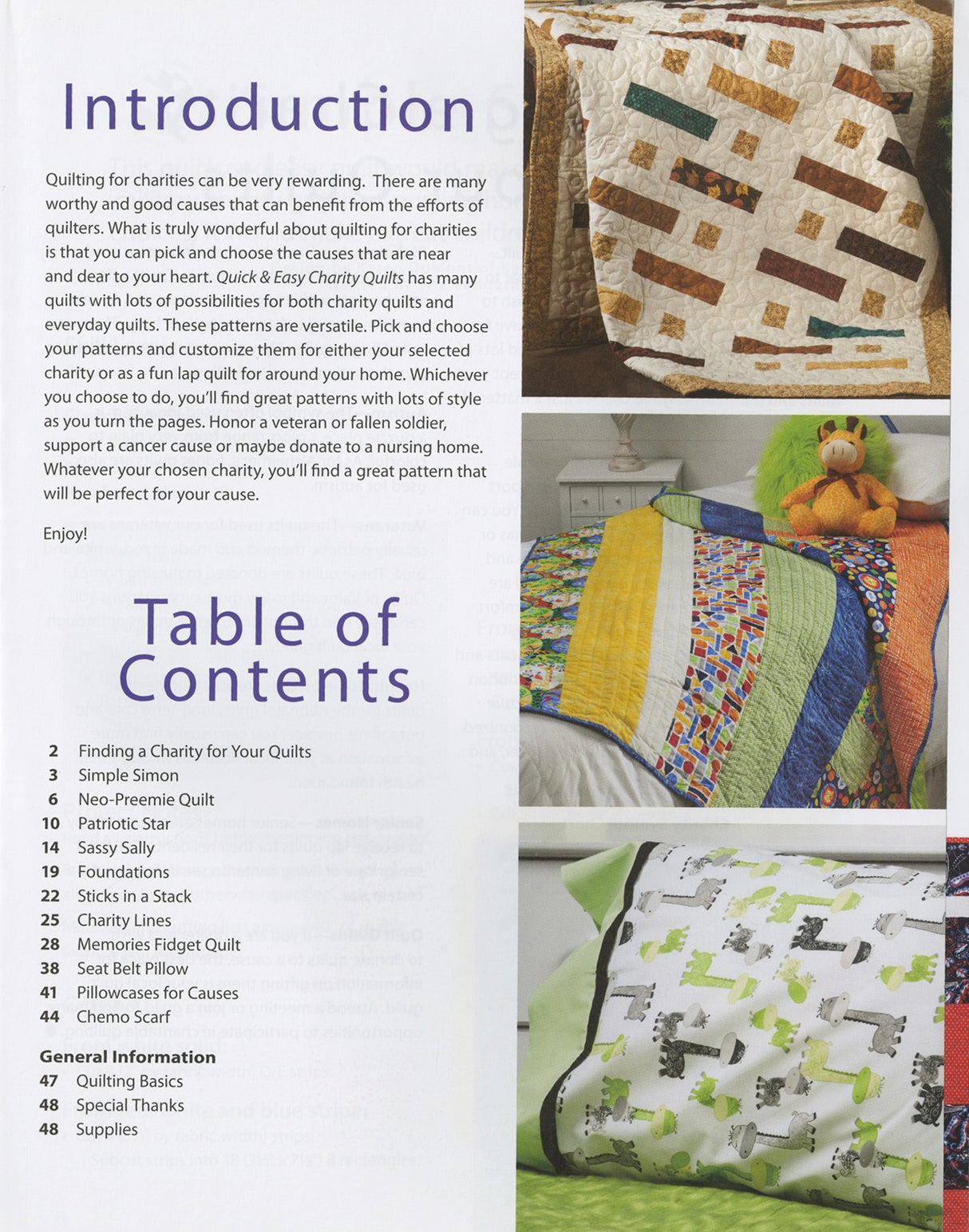 Quick and Easy Charity Quilts