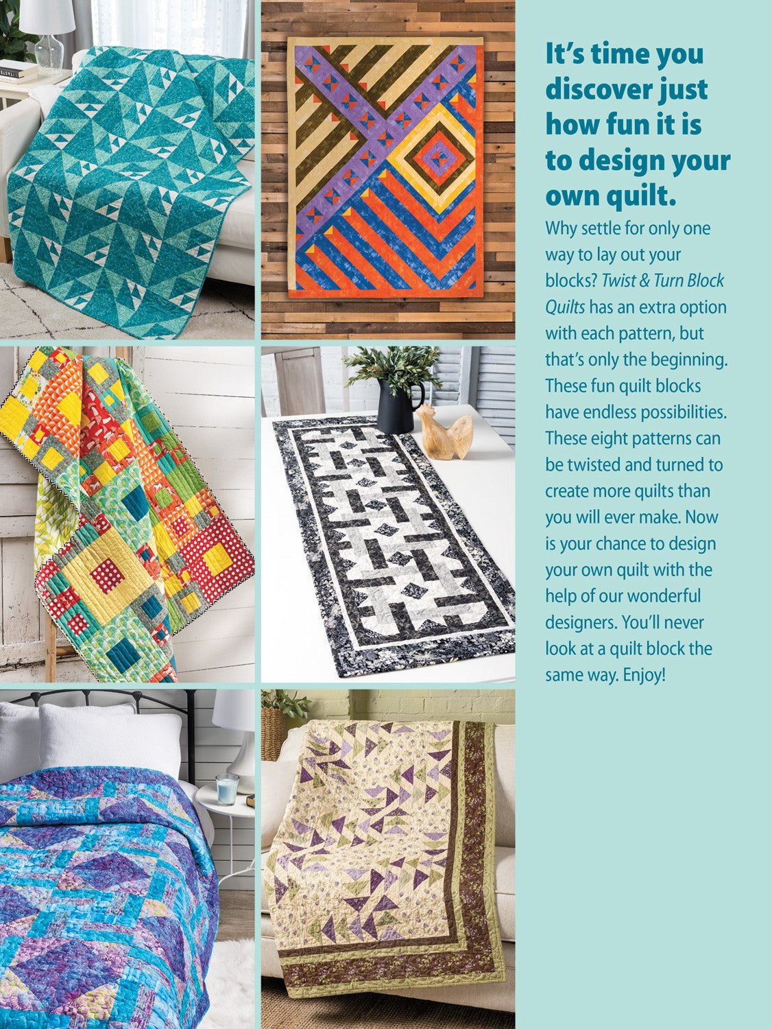 Twist & Turn Block Quilts