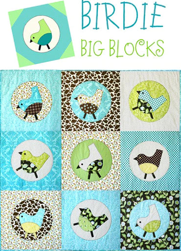 Birdie Big Blocks Downloadable Pattern by Cabbage Rose