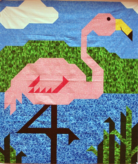 Flamingo Downloadable Pattern by Counted Quilts