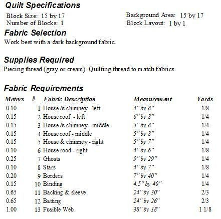 Boo Ville Quilt Pattern