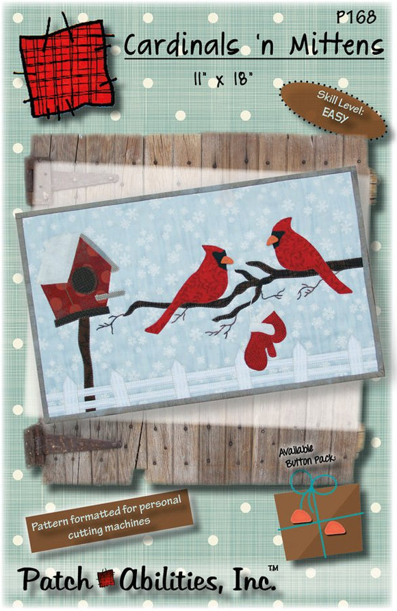 Cardinals n Mittens Downloadable Pattern by Patch Abilities