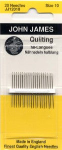 John James Between / Quilting Needles Size 10 20ct