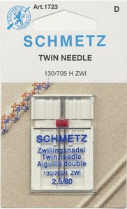 Schmetz Twin Machine Needle Size 2.5mm/80 1ct