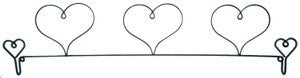 Triple Heart Fabric Holder
