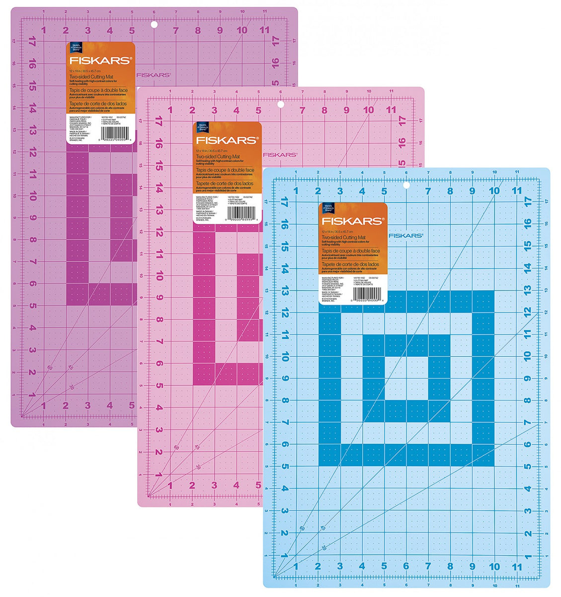 Fashion Cutting Mat 12in x 18in Assorted Colors Quilt Patterns – Quilting  Books Patterns and Notions