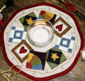 Little Stitchies - Quilt Block Candle Mat Pattern