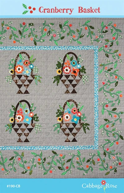 Cranberry Basket Downloadable Pattern by Cabbage Rose
