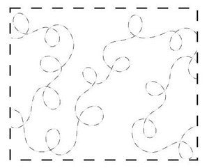 Quilt Pattern On A Roll Wide Loops