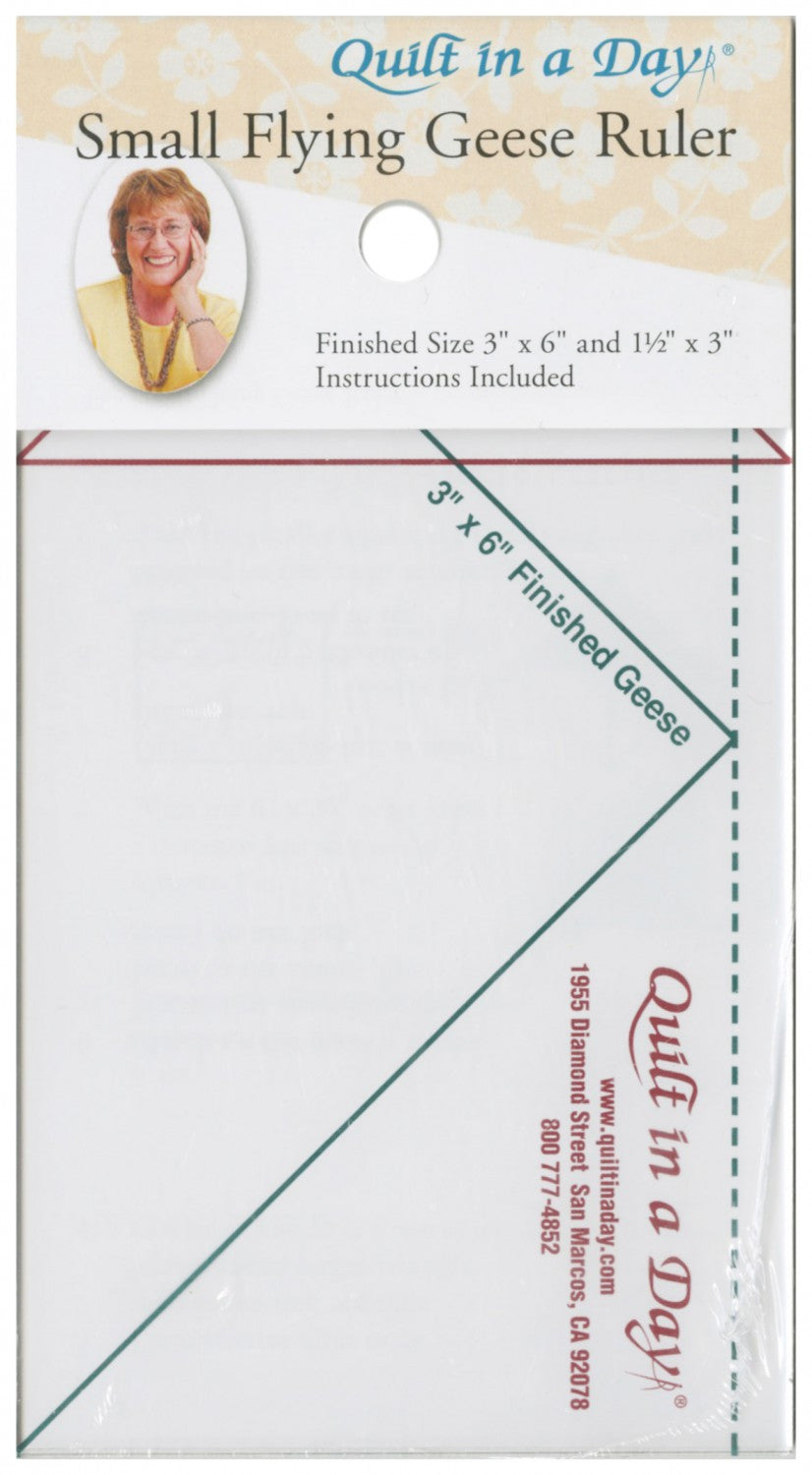 Quilt In A Day Small Flying Geese Ruler 3in x 6in