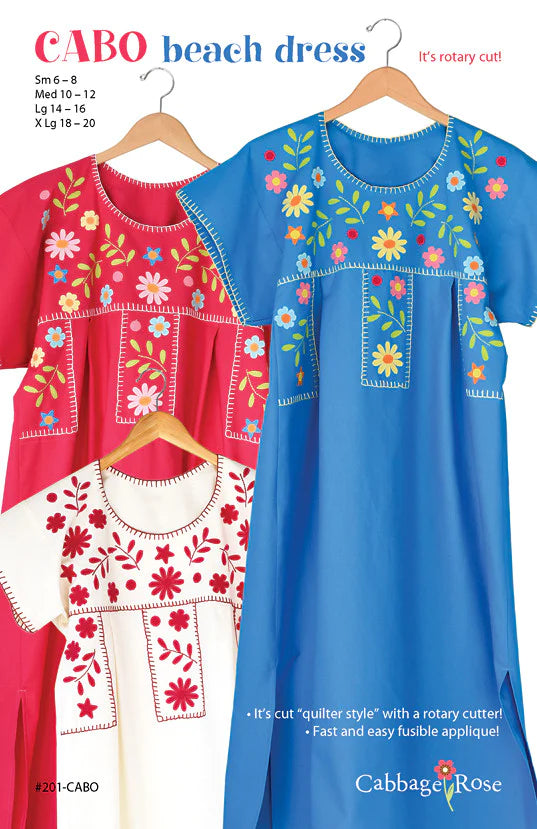 Cabo Beach Dress Downloadable Pattern by Cabbage Rose