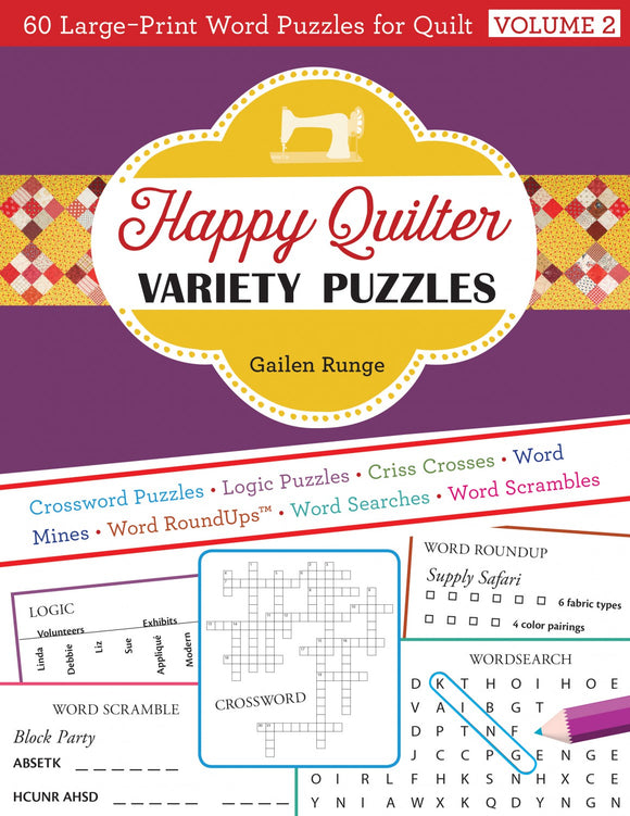 Happy Quilter Variety Puzzles Volume 2