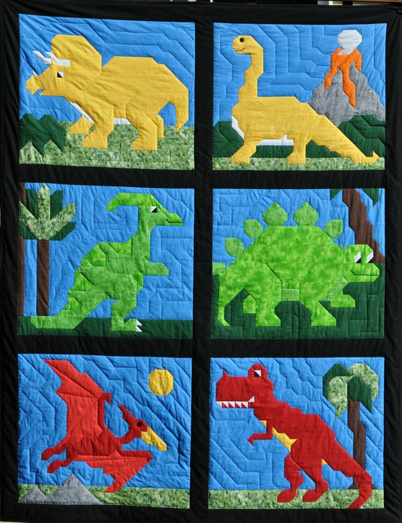 Dinosaurs Downloadable Pattern by Counted Quilts