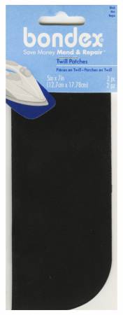 Bondex Iron-on Patch Black 5in x 7in by Wright Co