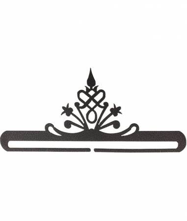 8" Victorian Split Bottom Charcoal