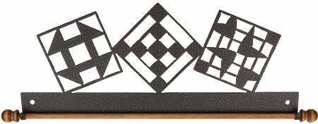 22" Quilt Block Fabric Holder Charcoal