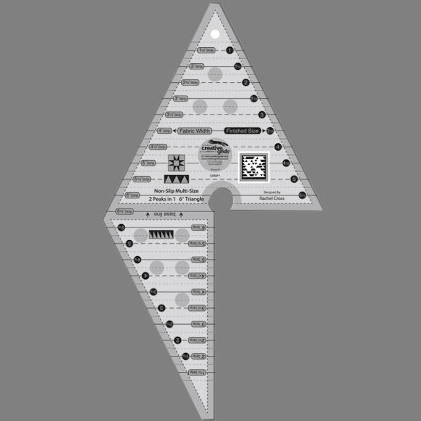 How to Use Creative Grids 2-Peaks-in-1 Ruler